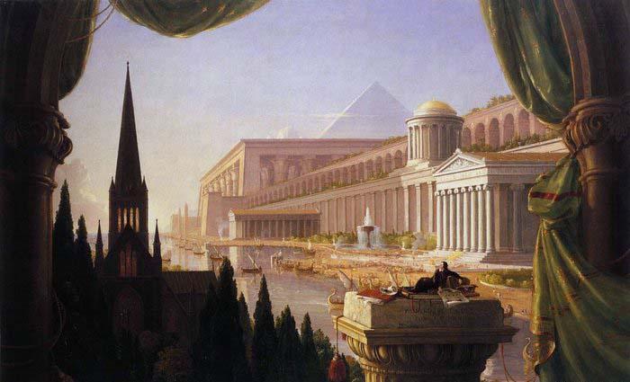 Thomas Cole The Architect's Dream oil painting picture